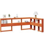 Tte de lit de bibliothque en forme de l bois massif de pin vidaxl