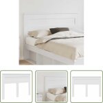 T�te de lit blanc - t�te de lit blanc 160 cm bois d'ing�nierie