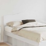 T�te de lit avec t�te de lit blanc 160 cm bois d'ing�nierie vidaxl