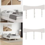 Tte de lit blanc 160 cm bois massif de pin - tte de lit - literie - meuble de chambre - bois massif ...