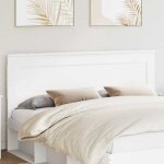 T�te de lit avec t�te de lit blanc 180 cm bois d'ing�nierie