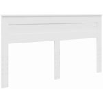 T�te de lit blanc 180 cm bois d'ing�nierie vidaxl