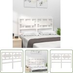 Tête de lit blanc 205, 5x4x100 cm bois massif de pin - tête de lit - tête de lit bois - tête de lit blanche ... Tête de lit blanc 205, 5x4x100 cm bois massif de pin - tête de lit - tête de lit bois - tête de lit blanche ...