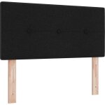 T�te de lit avec t�te de lit noir 90 cm tissu vidaxl
