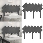T�te de lit gris 122, 5x3x80, 5 cm bois massif de pin - t�te de lit - t�te de lit bois - t�te de lit ...