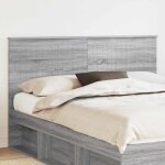 T�te de lit gris 160 cm bois d'ing�nierie