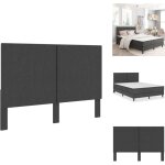 Tte de lit gris fonc tissu 180x200 cm - tte de lit - ttire de lit - literie - meuble chambre - dcor ...