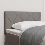 T�te de lit avec des lumi�res � led r�glable taupe 80 cm tissu vidaxl