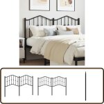 Tte de lit mtal noir 140 cm - tte de lit - lit double - tte de lit mtal - mobilier chambre - dcoration ...