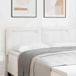T�te de lit montage mural avec t�te de lit blanc 160 cm pvc vidaxl