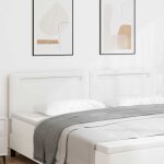 T�te de lit montage mural avec t�te de lit blanc 200 cm pvc vidaxl