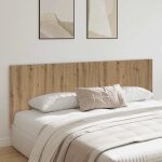 T�te de lit murale ch�ne artisanal bois d'ing�nierie vidaxl