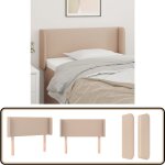 Tête de lit avec oreilles cappuccino 93x16x78 / 88 cm similicuir - tête de lit - tête de lit capitonnée ... Tête de lit avec oreilles cappuccino 93x16x78 / 88 cm similicuir - tête de lit - tête de lit capitonnée ...