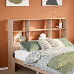 T�te de lit avec rangement 140 cm bois massif de pin vidaxl