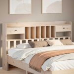 T�te de lit avec rangement 180 cm bois massif de pin - vidaxl