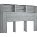 Dcoshop26 - tte de lit avec rangement accessoire de lit table de chevet tagre 160 x 19 x 103, 5 cm ...