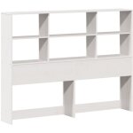 Tête de lit avec rangement blanc 160 cm bois massif de pin vidaxl Tête de lit avec rangement blanc 160 cm bois massif de pin vidaxl