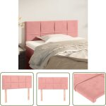 Tête de lit rose 80x5x78 / 88 cm velours - tête de lit - literie - meuble de chambre - velours - chaise ... Tête de lit rose 80x5x78 / 88 cm velours - tête de lit - literie - meuble de chambre - velours - chaise ...