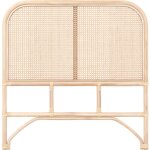 Tte de lit en rotin et cannage 90 cm - grace