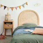 Tête de lit en rotin et cannage 90 cm Tête de lit en rotin et cannage 90 cm