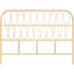 Tte de lit en rotin naturel 140 cm - elior