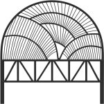 Rendez - vous déco - tête de lit en rotin noir 140 cm - séléné Rendez - vous déco - tête de lit en rotin noir 140 cm - séléné