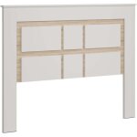 T�te de lit sara pour chambre de style nordique en ch�ne sonoma et cachemire 160 cm