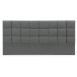 Tête de lit en tissu gris design 180 cm alvera Tête de lit en tissu gris design 180 cm alvera