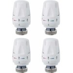 T�te de radiateur, 4 pi�ces t�te de vanne de radiateur, m30 x 1. 5 robinet thermostatique radiateur, ...