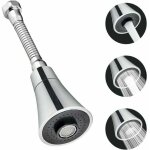 Tte de robinet de cuisine en acier inoxydable + abs 19cm douchette robinet cuisinerotatif  360 passoire ...