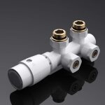 T�te de robinet thermostatique blanc pour un chauffage � eau chaude contr�leur de temp�rature 6 � - 28 ...