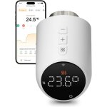 T�te thermostatique connect�e et intelligente, vanne thermostatique radiateur wifi, programmable thermostat ...