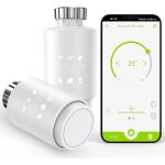 Tte thermostatique connecte, thermostat radiateur intelligent(hub requis) compatible avec alexa / google ...