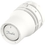 Tte thermostatique danfoss redia rtd, capteur intgr, avec rglage du zro