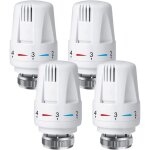 Tete thermostatique radiateur, 4 pièces tête de vanne de radiateur, robinet thermostatique radiateur, ... Tete thermostatique radiateur, 4 pièces tête de vanne de radiateur, robinet thermostatique radiateur, ...
