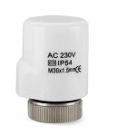 Tête de vanne d'actionneur thermique électrique 230v no nc pour radiateur de chauffage par le sol à collecteur ... Tête de vanne d'actionneur thermique électrique 230v no nc pour radiateur de chauffage par le sol à collecteur ...