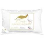 Coussin de lit double en duvet d'oie 50x80 cm oreiller ergonomique, respirant et hypoallergénique plumes ... Coussin de lit double en duvet d'oie 50x80 cm oreiller ergonomique, respirant et hypoallergénique plumes ...