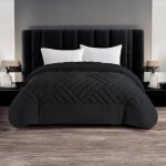 Double couette d'hiver chaude et douce effet plume  intreccio , en velours de luxe, rembourrage 280g, ...