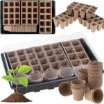 Tg77613 kit de semis, mini - serre pour semis, pots de tourbe