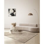 The carpet - mila tapis salon moderne court poil brillant beige, 120 x 170 cm The carpet - mila tapis salon moderne court poil brillant beige, 120 x 170 cm