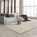The carpet - premium wool tapis laine fait scandinave plat crème The carpet - premium wool tapis laine fait scandinave plat crème