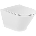 Roca - the gap round cuvette suspendue sans bride avec abattant frein de chute dclipsable