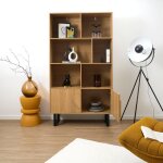The home deco factory - biblioth�que en mdf et m�tal calypso