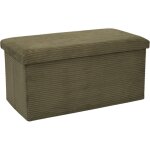 The home deco factory - coffre banc pliable en velours ctel scott