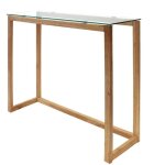 Console en verre et bois Console en verre et bois