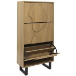 The home deco factory - meuble � chaussure 3 portes calypso