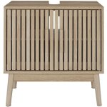 The home deco factory - meuble sous vasque 2 portes saulk