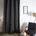 The home deco factory - rideau isolant polaire 135x240 cm noir The home deco factory - rideau isolant polaire 135x240 cm noir