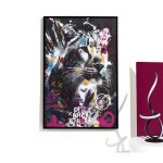 The home deco factory - tableau d�coratif animal color� 60 x 90 cm gu�pard