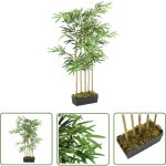 The living store - bambou artificiel 730 feuilles 120 cm vert - bambou artificiel - plante artificielle ...
